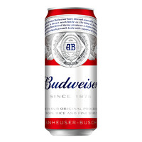 88VIP：Budweiser 百威 啤酒整箱經典醇正紅罐拉格450ml*18聽