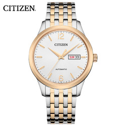 citizen西铁城西铁城citizen手表时尚机械不锈钢间玫瑰金色表带机械表