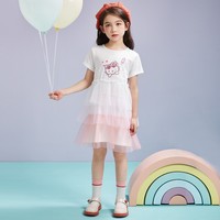 Hello Kitty 凯蒂猫 女童短袖连衣裙