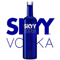 Skyy Vodka 深蓝伏特加 鸡尾酒基酒 美国进口洋酒 原味 750ML