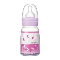 Combi/康贝 三孔出奶仿母乳设计玻璃奶瓶奶嘴 PP塑料标准口婴儿奶嘴 母乳实感 113841-心形图案 PP 100ml