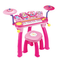 Baoli 宝丽 玩具儿童电子琴架子鼓乐器初学者宝宝敲打鼓3-6岁儿童爵士鼓