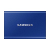 SAMSUNG 三星 T7 500GB移動硬盤 usb3.2金屬加密高速手機電腦移動固態硬pssd 極光藍