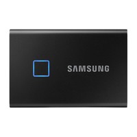SAMSUNG 三星 T7 Touch 500G移動硬盤usb3.2金屬指紋加密手機電腦移動固態硬pssd 經典黑