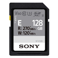 SONY 索尼 E系列 SF-E128 SD存儲卡 128GB（UHS-II、V60、U3）