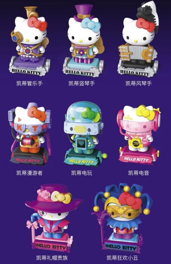 潮异动漫hellokitty时空之旅盲盒凯蒂猫