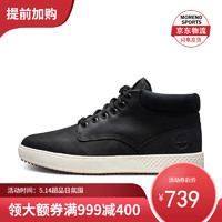 踢不烂 Timberland添柏岚男鞋新款休闲皮革中帮鞋靴A1S5NW宽版 黑色 US-12(国码46)