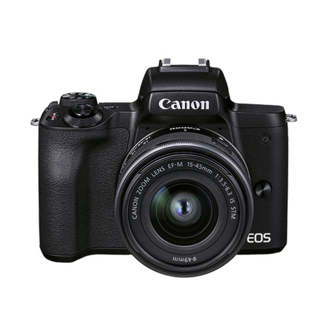 canon 佳能 eos m50 mark ii aps-c画幅 微单相机 黑色 ef-m 15-45mm