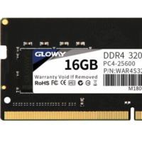 GLOWAY 光威 戰將系列 DDR4 3200MHz 筆記本內存 普條 黑色 16GB