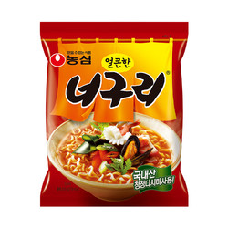 nongshim 农心 韩国进口 农心 方便面 浣熊乌龙面 辣味 120g*5 五连包