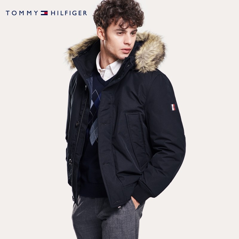 TOMMY HILFIGER 汤米·希尔费格 MW0MW11502 男士连帽羽绒服