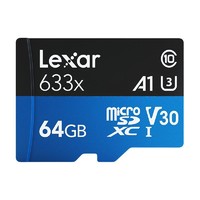 Lexar 雷克沙 633x MicroSD存儲卡 64GB（UHS-III、V30、A1）