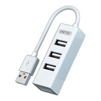 UNITEK 優越者 Y-2140A-WH USB2.0 四口集線器 0.3m 白色