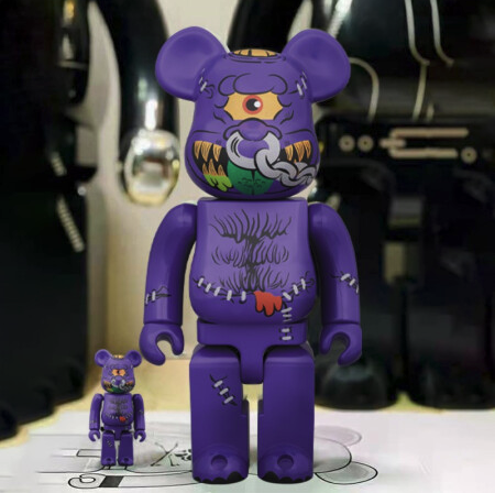 积木熊 BEARBRICK Madballs联名 收藏雕塑 BEARBRICK HEAD 100%+400%