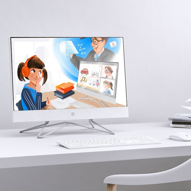 HP 惠普 小欧 21.5英寸一体机（J4025、8GB、256GB SSD）