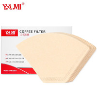 YAMI 亚米 Yami）102咖啡扇形滤纸美式咖啡机2号滤纸 YM2804 2-4人份