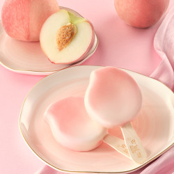 东北大板 雪糕白桃子脆皮网红冰淇淋批整箱水果冰激凌冰棍冷饮t40