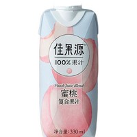 佳果源 100%蜜桃复合果汁 330ml*12瓶