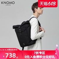 KNOMO 英伦Novello帆布双肩包男大容量男士背包休闲双肩背包电脑包