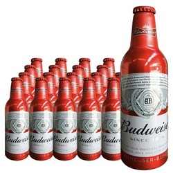 budweiser 百威 啤酒12瓶装330ml铝罐整箱特价批发budweiser酷尊红瓶