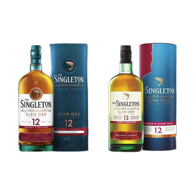 the singleton 苏格登12年 雪莉版 40%vol 单一麦芽威士忌 700ml
