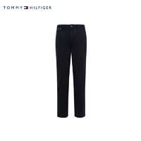 TOMMY HILFIGER 汤米·希尔费格 男装时尚简约纯色直筒微弹休闲长裤MW0MW15825