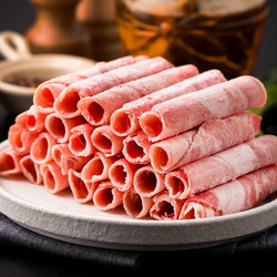 草原牧羊人 国产内蒙古羔羊肉卷250g 原切羊肉片 生鲜火锅食材 涮羊肉