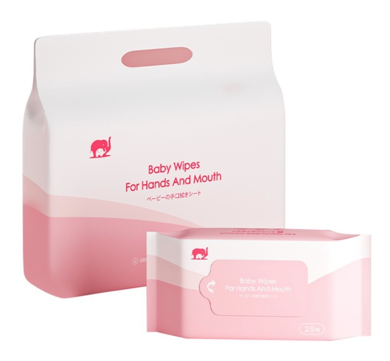 Baby elephant 红色小象 婴儿湿纸巾 25片*10包