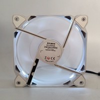 ZALMAN 扎曼 12025 12V PWM温控RGB风扇白色LED灯发光机箱风扇12cm 4针