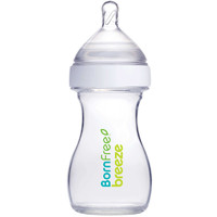 Born Free 2016年新款 宽口径防胀气玻璃奶瓶 单只装 147ml