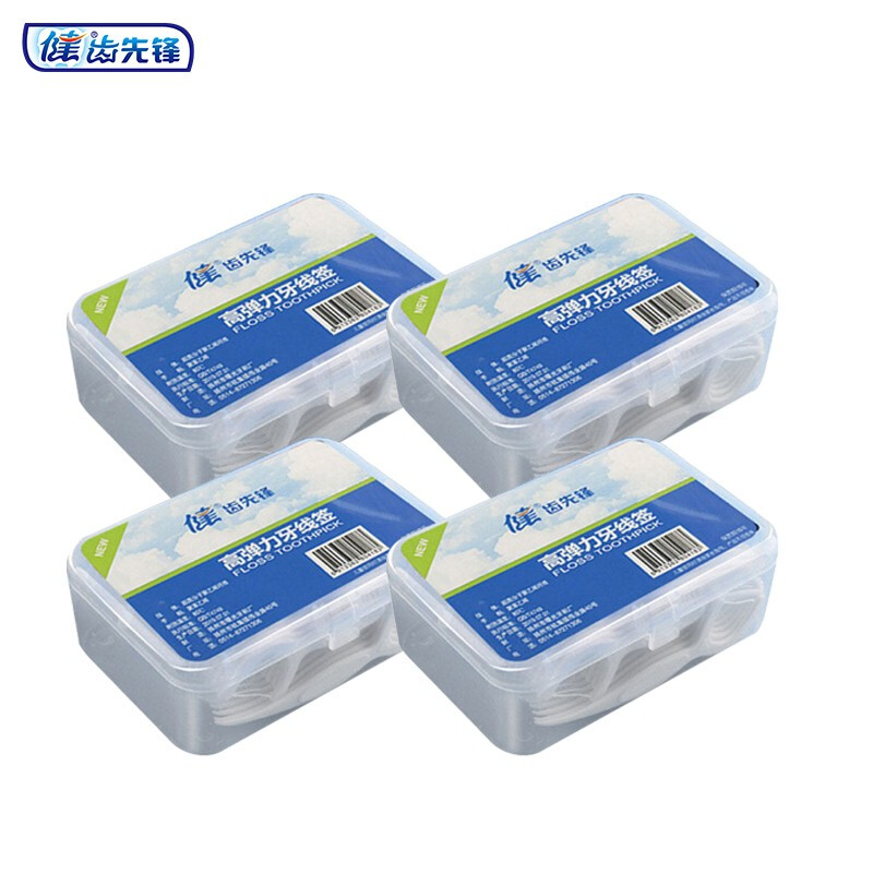 JIAN 健 学生用户专享：健 牙线牙签牙线棒高弹力深洁便携共200支4盒装