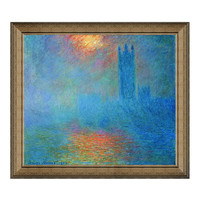 Artron 雅昌 莫奈《濃霧中的倫敦國會大廈》裝飾畫 95×84cm