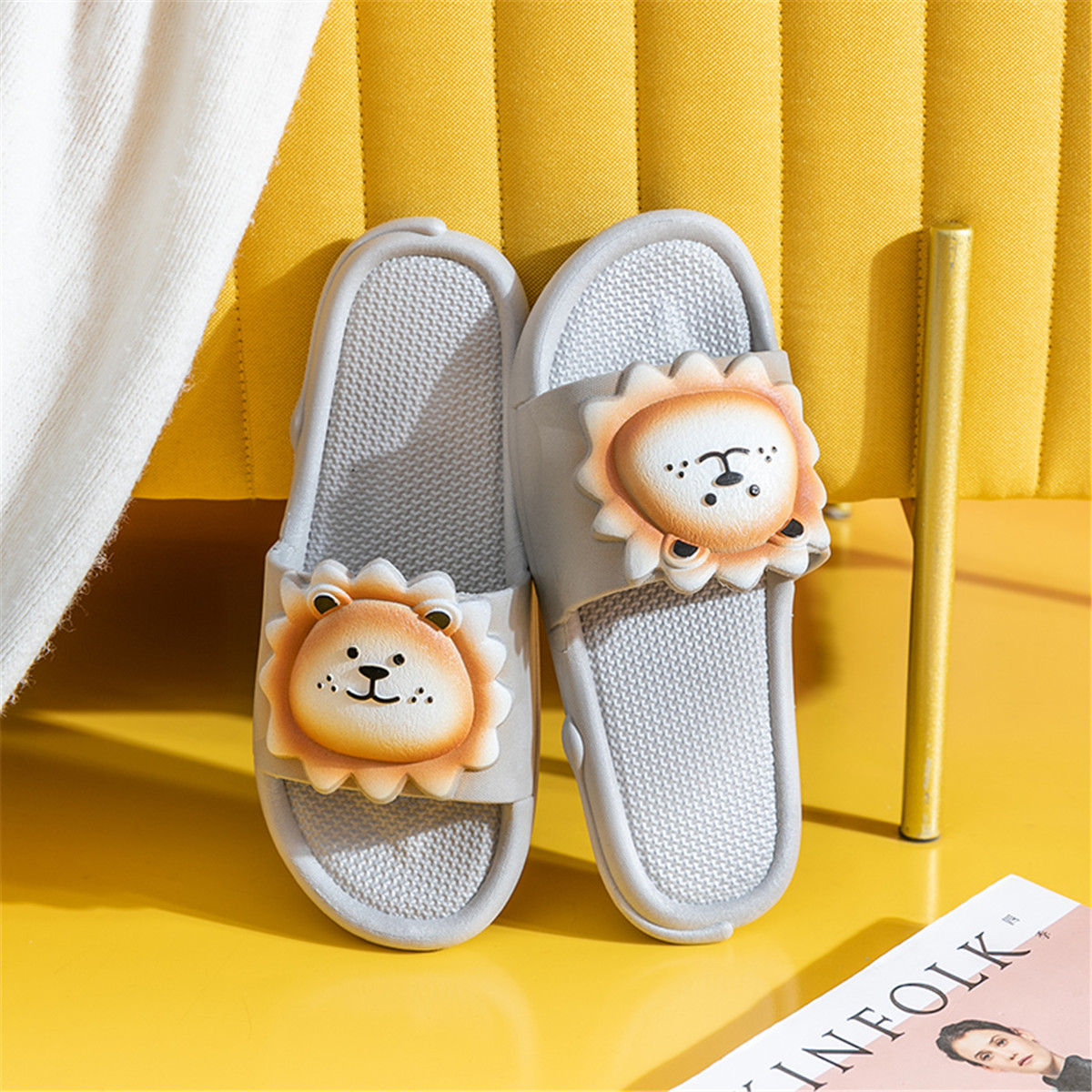 夏天卡通拖鞋女室外浴室洗澡家居情侣室内可爱凉拖鞋