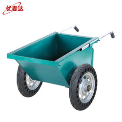 优麦达ymd010翻斗车工地灰斗车工程手推车农用砂浆车垃圾搬运车小号