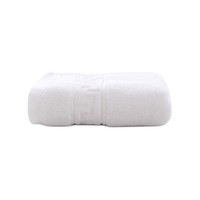 PLUS會員：京東京造 138g新疆阿瓦提長絨棉 加大加厚抗菌純棉洗臉毛巾 單條 白色