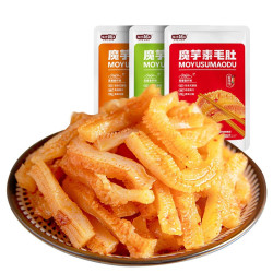 盐津铺子 魔芋爽 辣条 办公室宿舍休闲零食 网红即食小吃 素毛肚魔芋