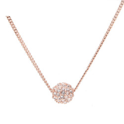 givenchy纪梵希604146809dh球形碎钻项链38cm玫瑰金色