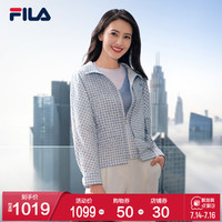 FILA 斐樂 高圓圓同款女士運動外套2021夏季新款優雅短款外套上衣女