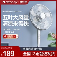 GREE 格力 電風扇落地扇家用遙控省電節能低噪智能大風量強力立式電扇