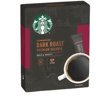 STARBUCKS 星巴克 進口黑咖啡精品速溶咖啡粉冷萃冰美式特選研磨中度烘焙 深度烘焙1盒