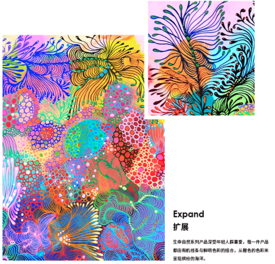 西班牙诺埃米海洋色彩缤纷 《扩展》46×32.