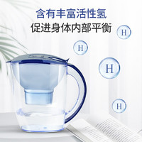 LANDUN 藍盾 凈水壺自來水過濾凈水器 除余氯智能弱堿性除垢 2.5L（一壺一芯）
