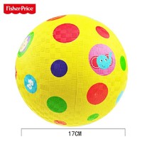 Fisher-Price 宝宝橡胶充气球卡通幼儿园篮球拍拍球投篮健身玩具弹力小皮球
