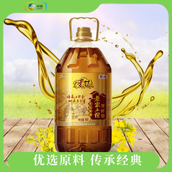 福临门家香味非转基因老家土榨菜籽油4l食用油中粮出品