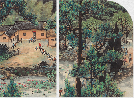 artron 雅昌 关山月《韶山青松》110×110cm 新中式古典风景国画水墨