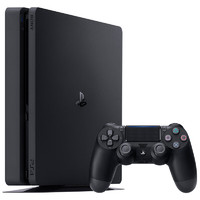 PlayStation PlayStation 4 Slim 游戏机 黑色+黑手柄