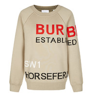 BURBERRY 博柏利 Horseferry系列 女士圆领针织衫 80135861 卡其色 S