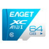 EAGET 憶捷 T1 藍白卡 Micro-SD存儲卡 64GB（UHS-I、V30、U3、A1）