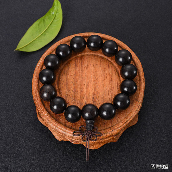 天然黑檀木佛珠手串 15mmx15颗 精美手串 时尚潮物