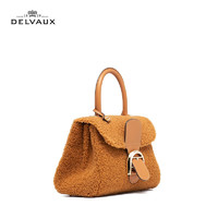 DELVAUX 新品小泰迪奢侈品包包女包单肩斜挎手提包 焦糖色